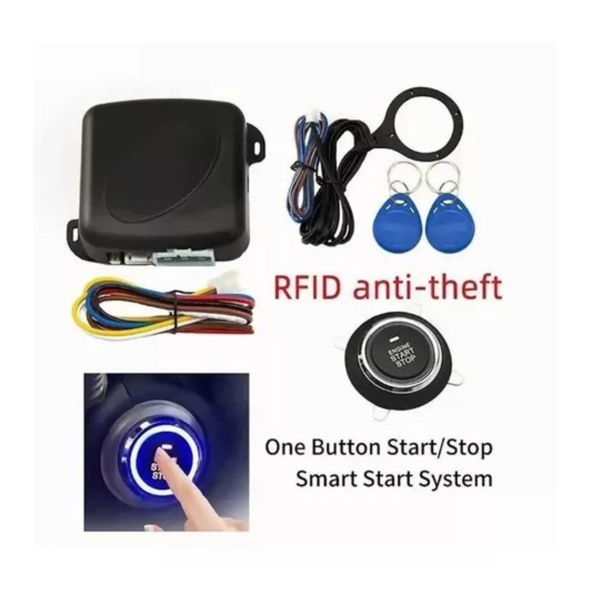 Botón De Encendido Automático Inicio Antirrobo Arranque Sin