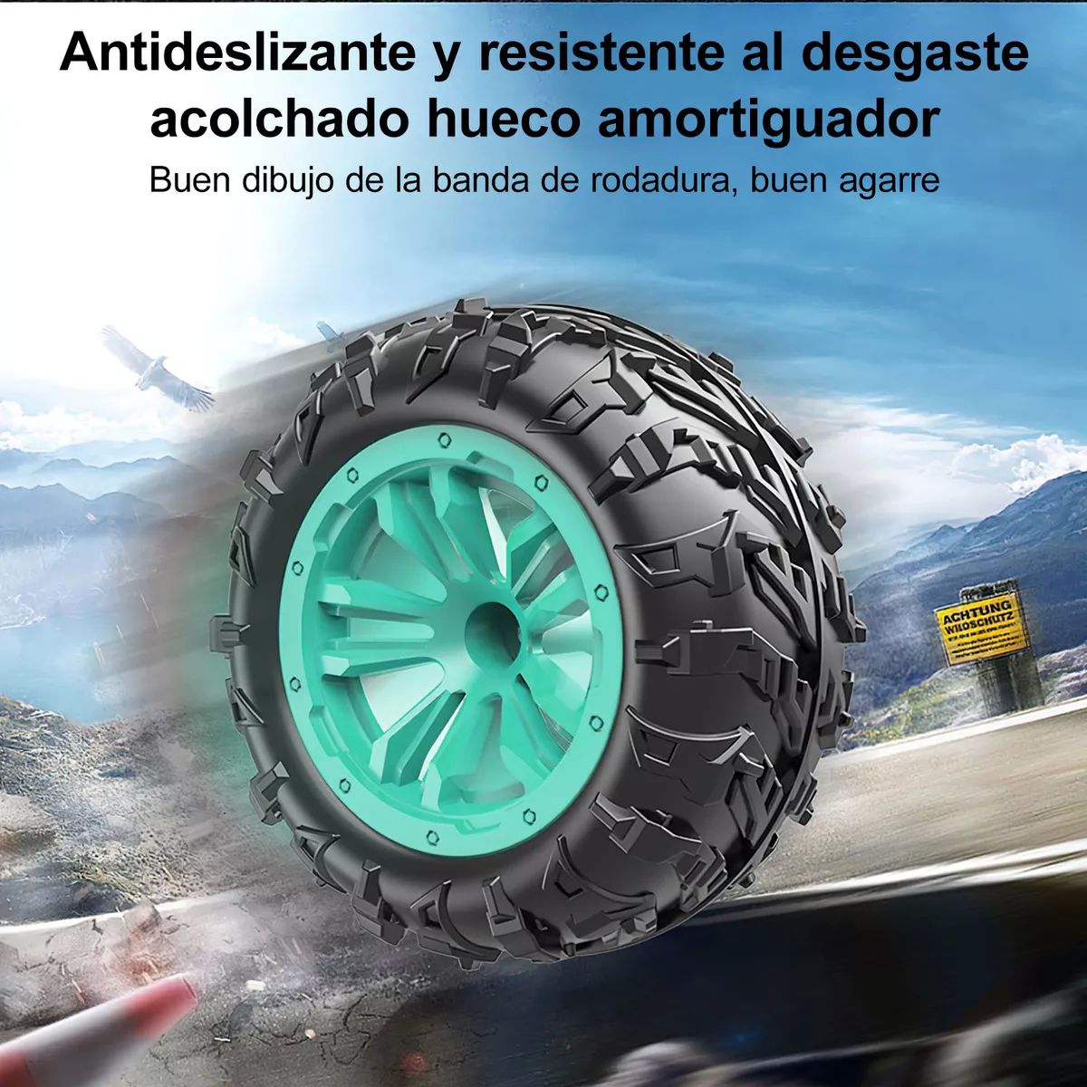 Carros Control Remoto Escalada Juguetes Para Niños + 2 Pilas color VERDE