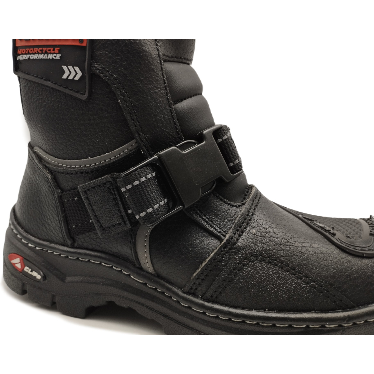Botas Biker Hombre Motociclista Piel Costurada Cliff 110