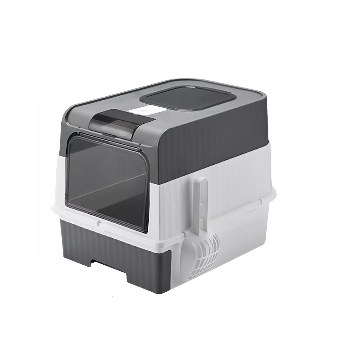 Arenero Plegable Grande Cerrado Para Gato Antiolores