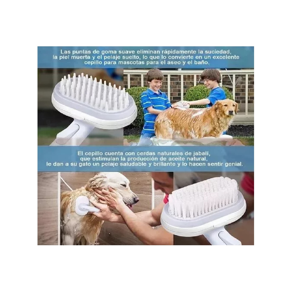 Cepillo Para Perros Y Gatos 5 En 1 Peine Para Mascota