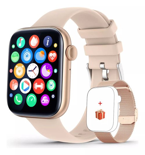 Reloj Inteligente Mujer Smart Watch P45 Bluetooth Call 1.81 color ROSA