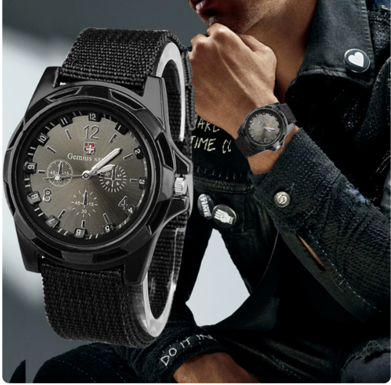 Reloj Caballero Tipo Militar Casual