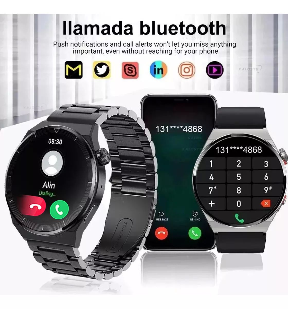 Reloj Inteligente Foxbox-bluetooth Deportivo E Impermeable