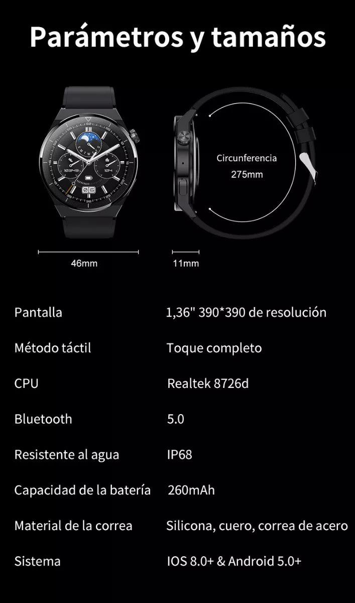 Reloj Inteligente Foxbox-bluetooth Deportivo E Impermeable