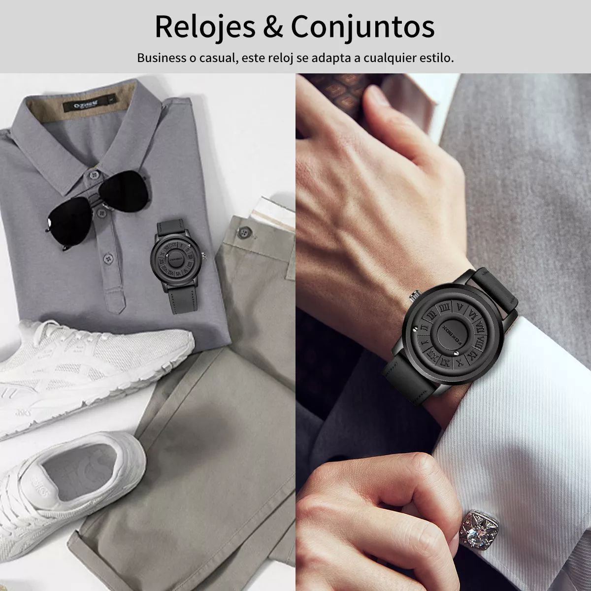 Reloj De Cuarzo Para Hombre, Moderno, Con Forma De Bola, Est