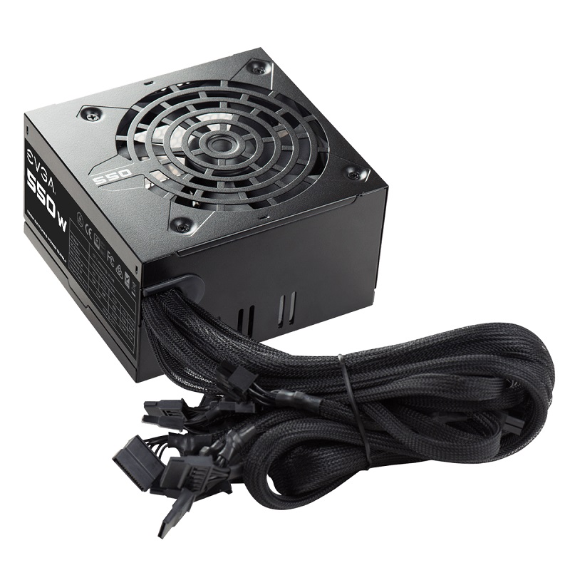 Fuente de Poder EVGA 100-N1-0550-L1, 20+4 pin ATX, 120mm, 550W