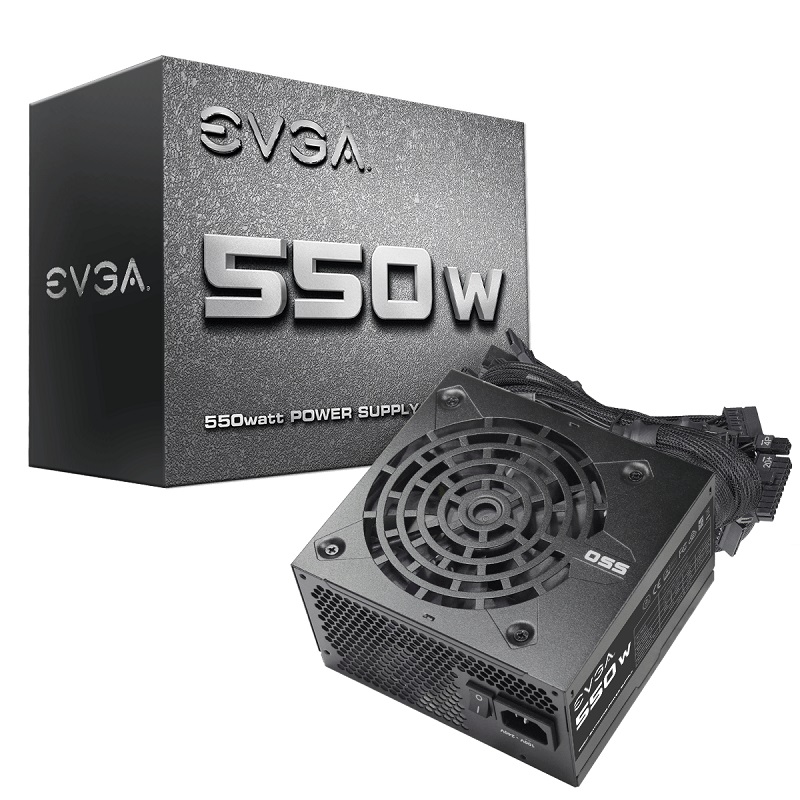 Fuente de Poder EVGA 100-N1-0550-L1, 20+4 pin ATX, 120mm, 550W