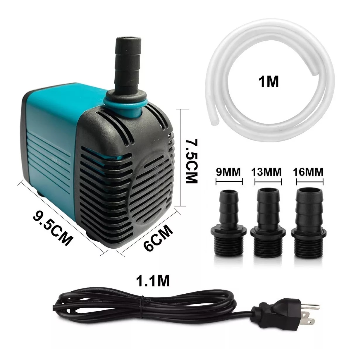 Bomba De Agua Sumergible Fuente Pecera Acuario 2,2 M 1200l/h