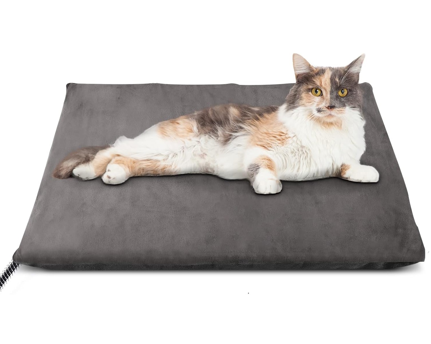 Almohadilla Térmica Tapete Electrico Mascota Gato,perro Gris