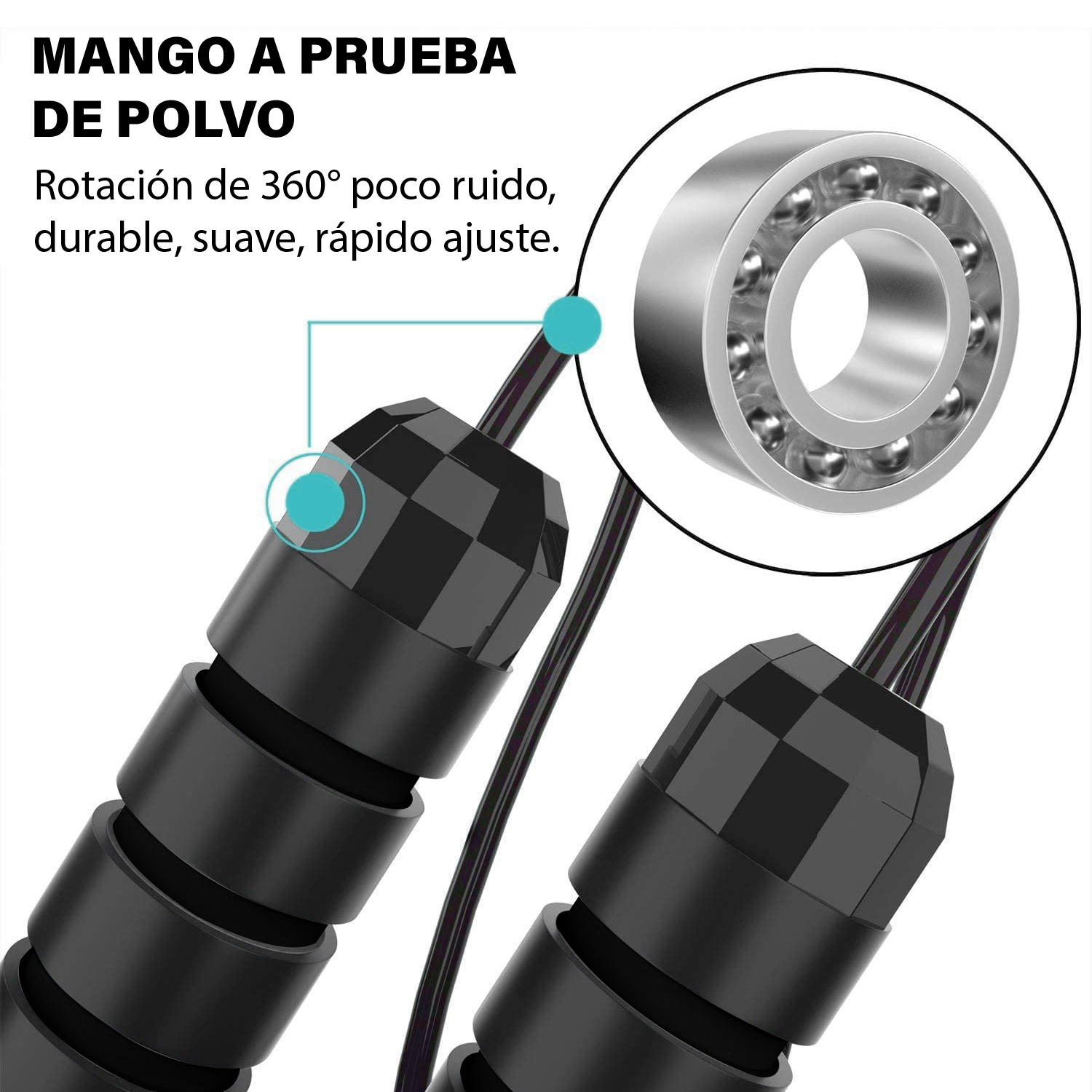 Par de Cuerda Para Saltar Altera | Boxeo | Crossfit | Antideslizante 3m