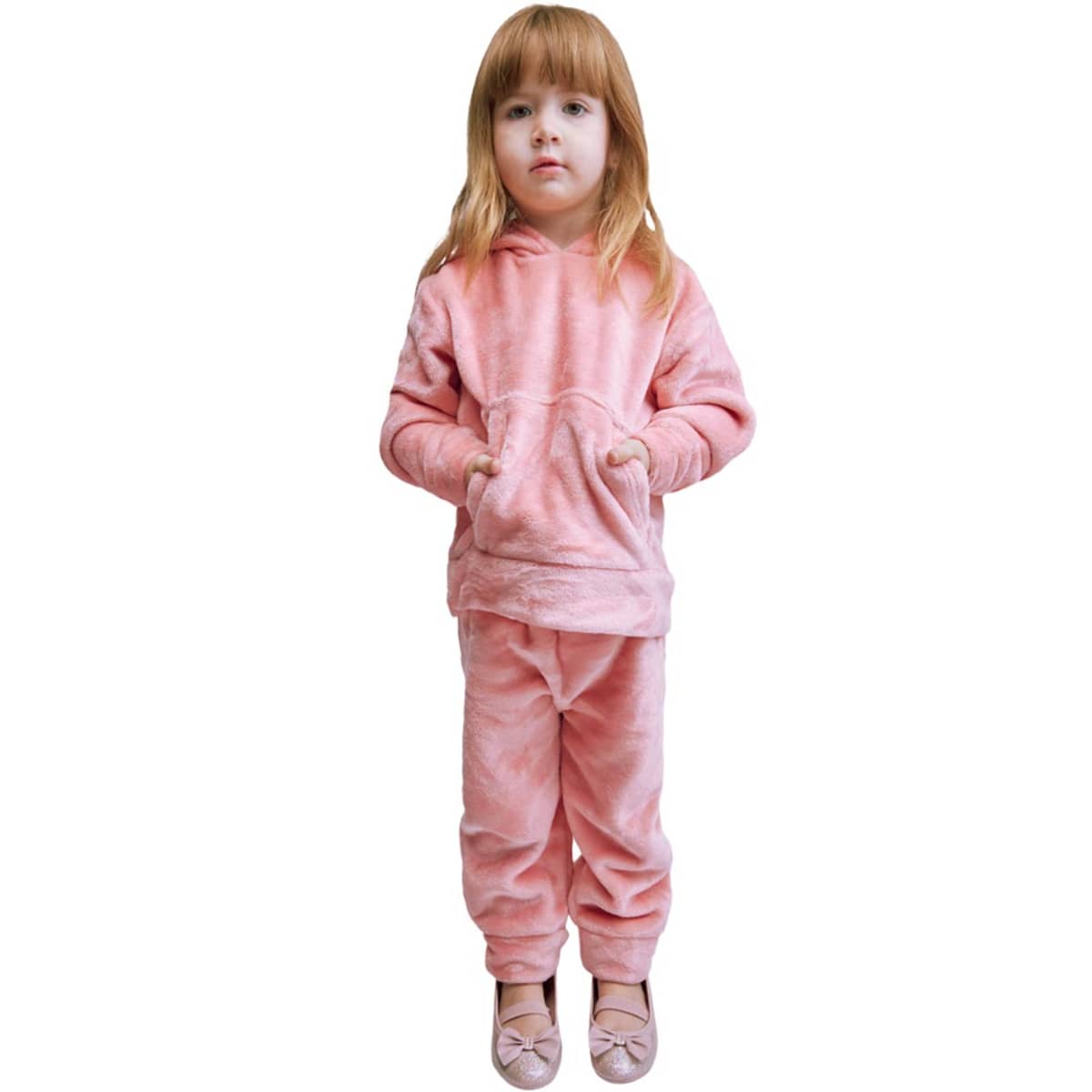 Conjunto rosa de sudadera y pants para nenas pequeñas, marca Holly Land Baby, 1105596