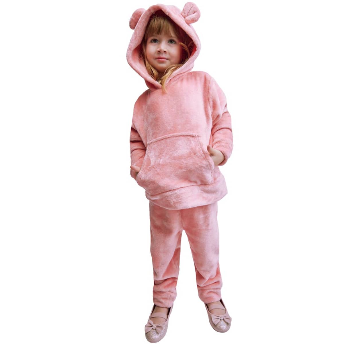 Conjunto rosa de sudadera y pants para nenas pequeñas, marca Holly Land Baby, 1105596