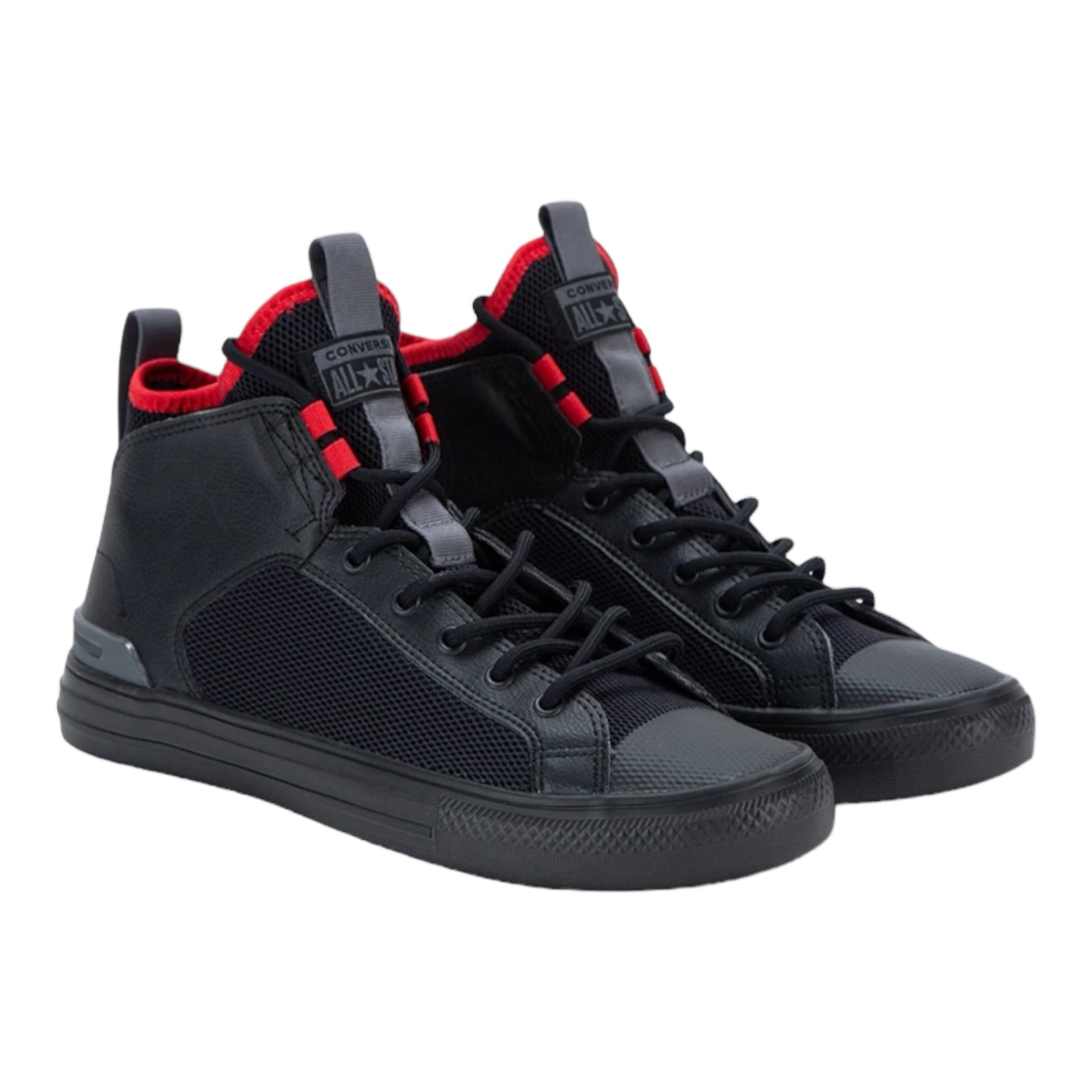 Tenis Converse Ultra Mid A01426C Negro/Rojo Para Hombre - Original