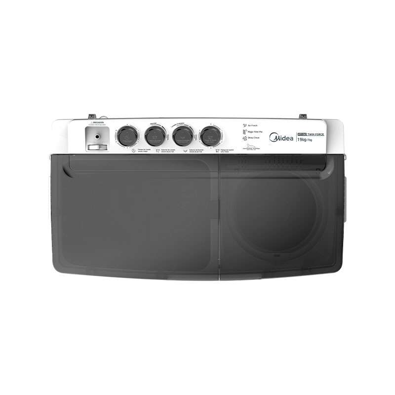 Lavadora Semiautomática Midea MT100W190/W-MX Doble tina 19 Kg Blanca