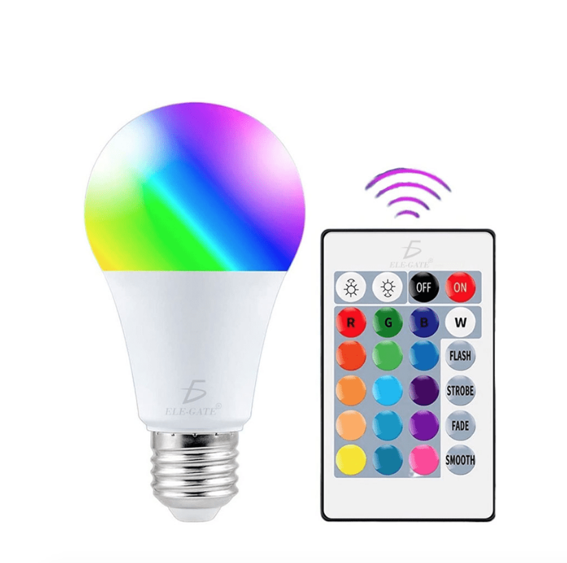 Foco LED colores RGB con control remoto 5w 