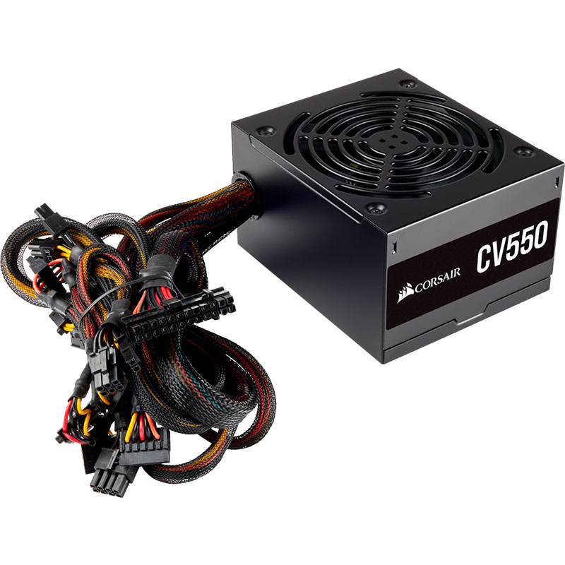 Fuente de Poder Corsair CV550 80 PLUS Bronze, ATX, 120mm, 550W