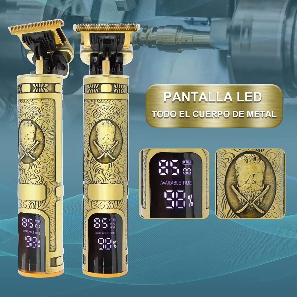 Rasuradora Inalámbrica Recargable Kit Cortadora Profesional