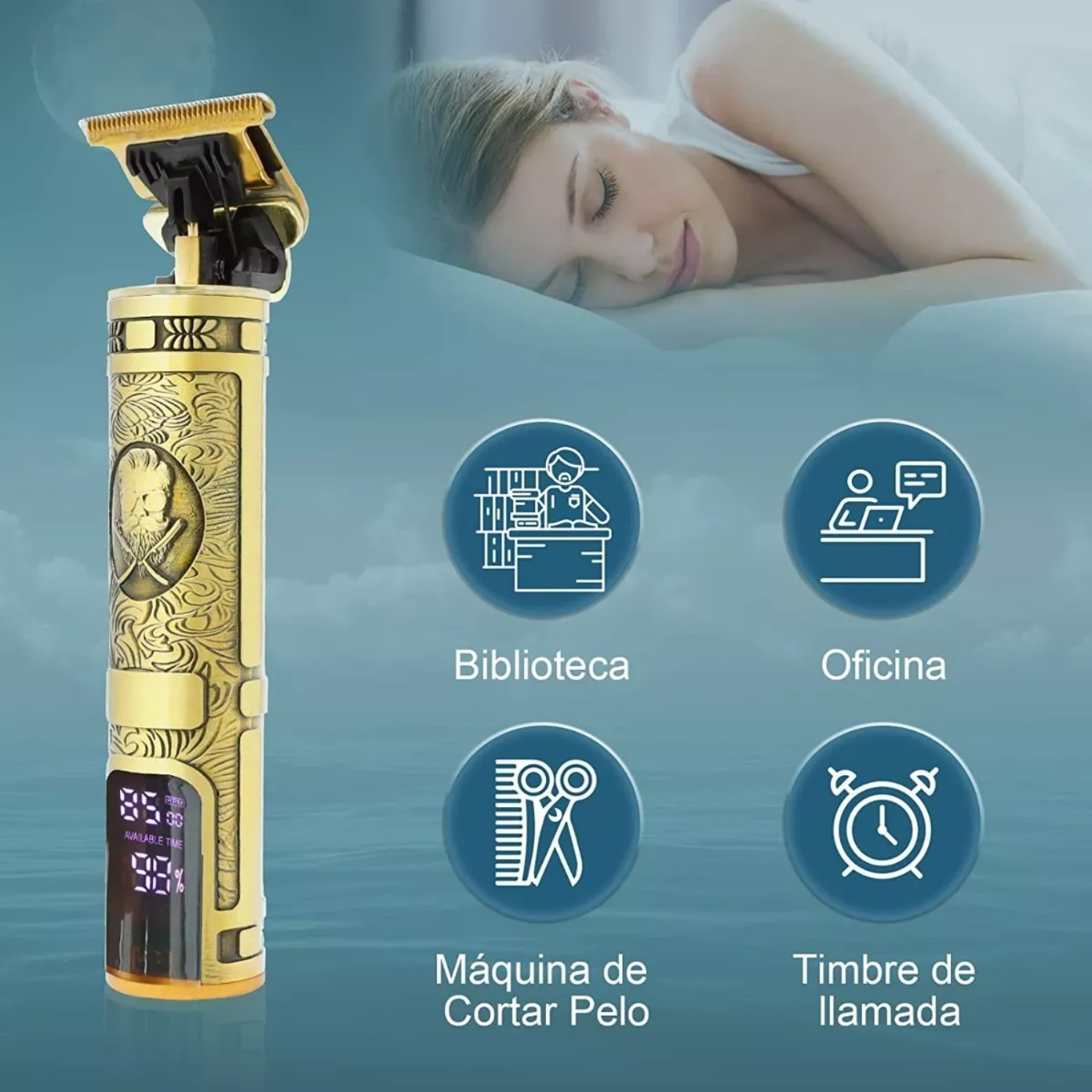 Rasuradora Inalámbrica Recargable Kit Cortadora Profesional