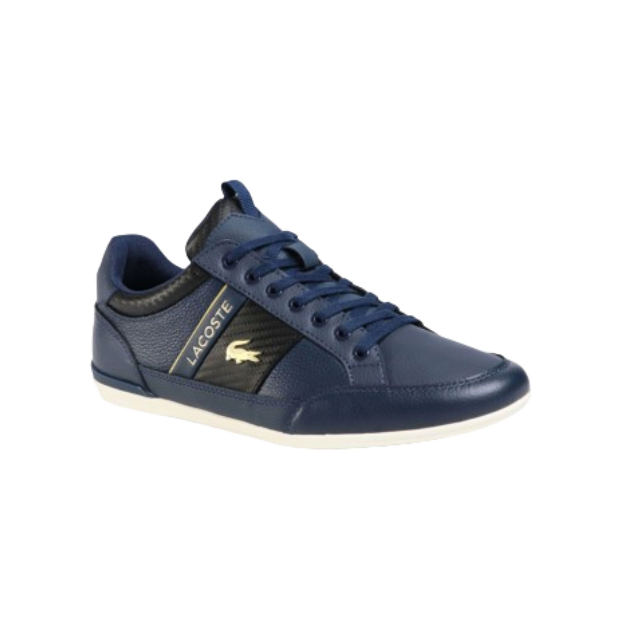 Tenis Lacoste Chaymon 0120 Azul Marino con Blanco Hombre Originales 7-40CMA0043NB0