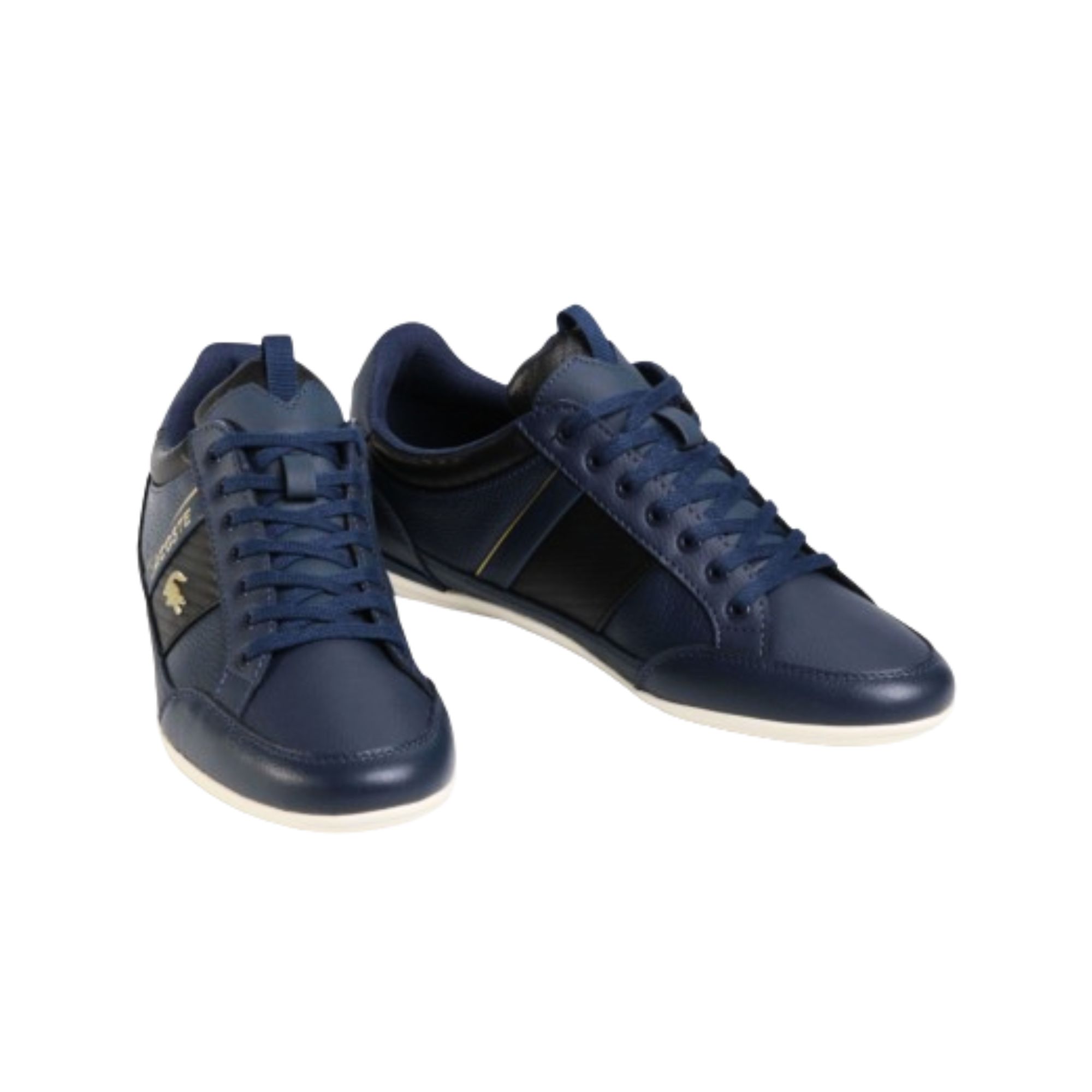 Tenis Lacoste Chaymon 0120 Azul Marino con Blanco Hombre Originales 7-40CMA0043NB0