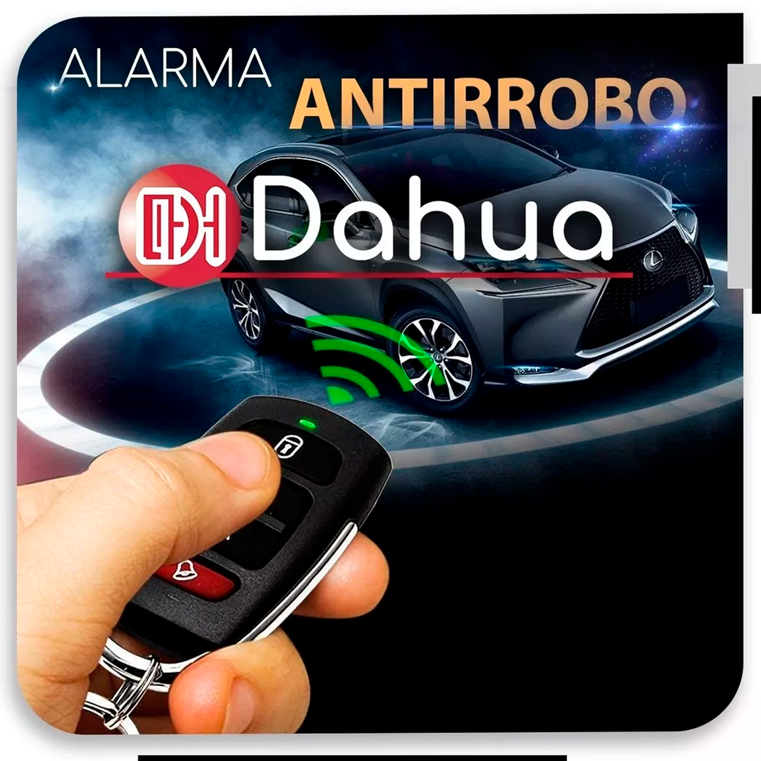Alarma Automotriz Dahua Antiasalto Para Coche Con 2 Controles