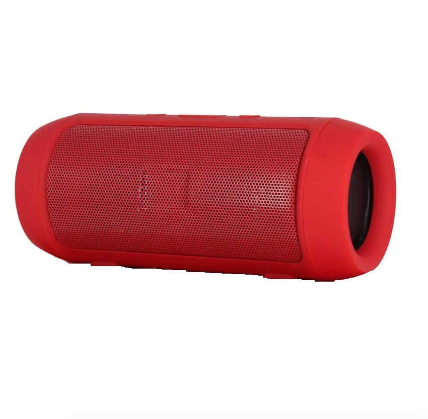 Bocina bluetooth cilíndrica con ranuras para usb y sd