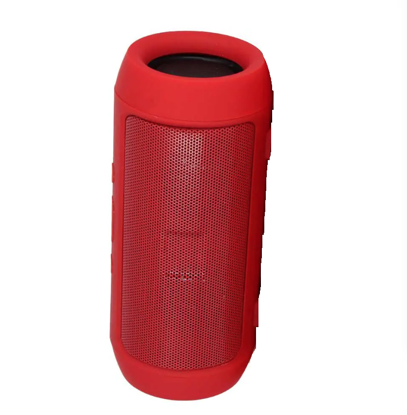 Bocina bluetooth cilíndrica con ranuras para usb y sd