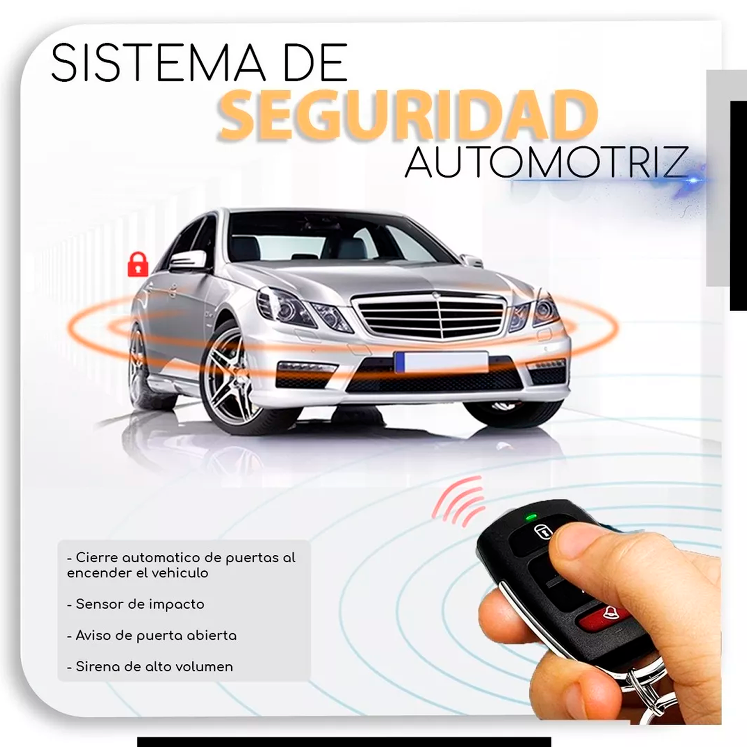 Alarma de seguridad para Auto Coche Universal dispositivo Antirrobo DAL022