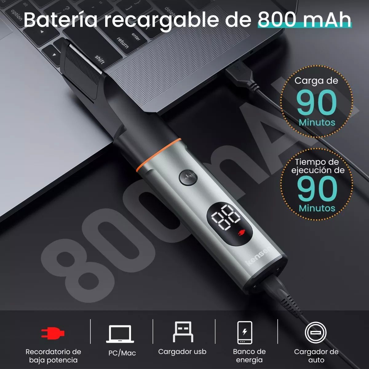 Rasuradora Eléctrica Recortadora De Barba Y Precisión 3 En 1