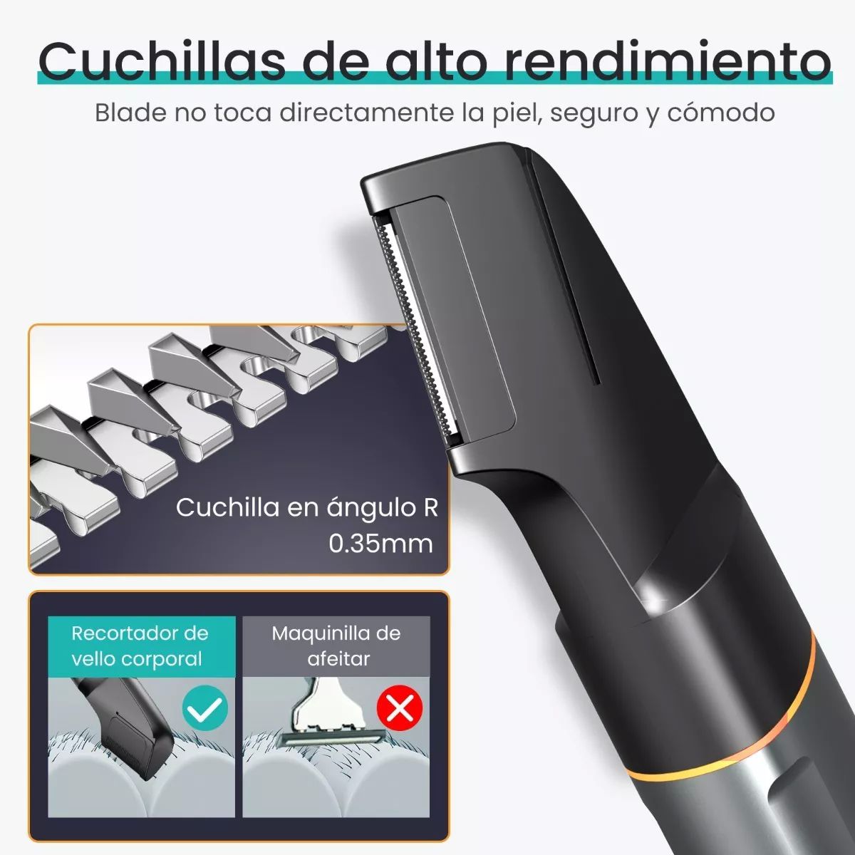 Rasuradora Eléctrica Recortadora De Barba Y Precisión 3 En 1