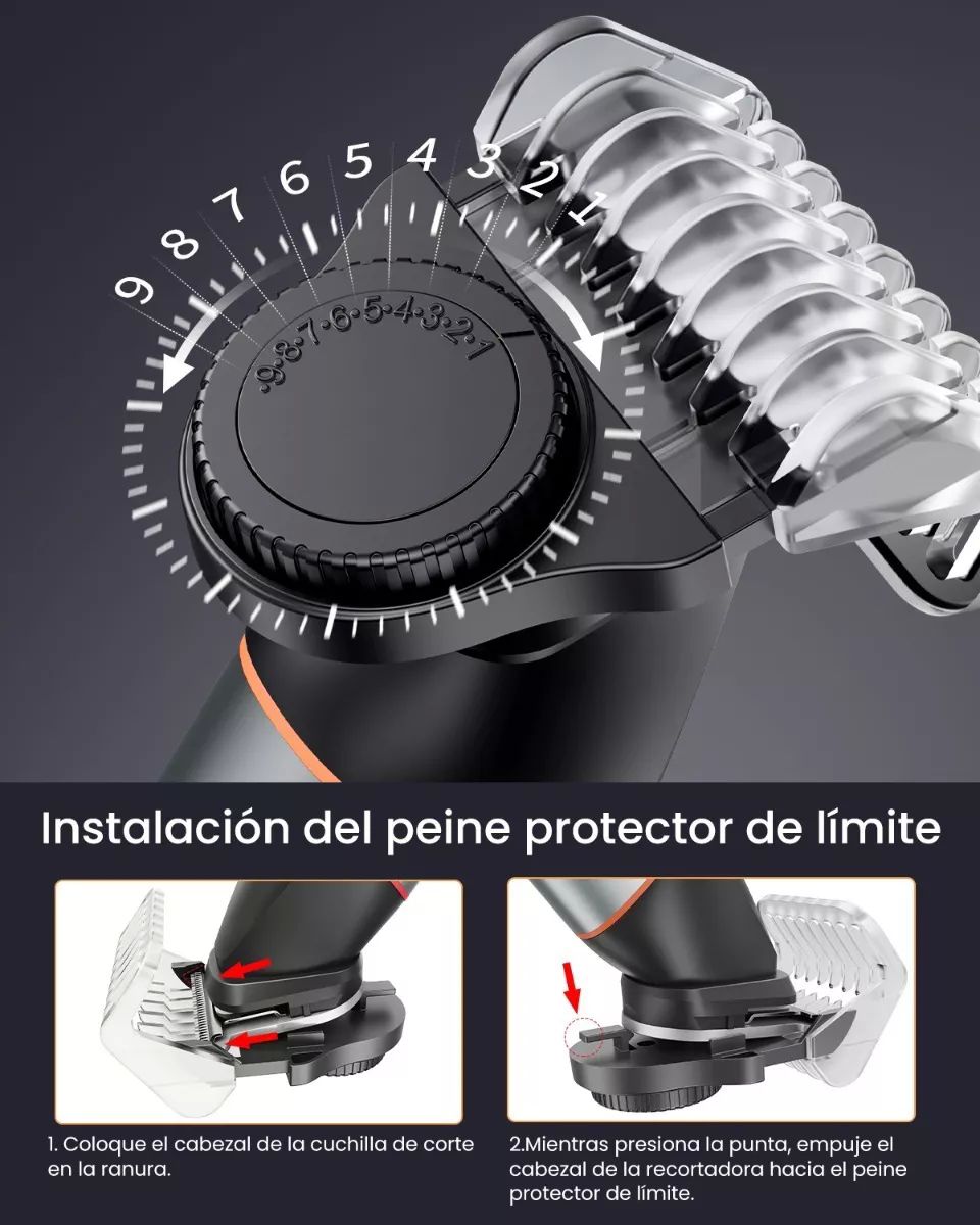Rasuradora Eléctrica Recortadora De Barba Y Precisión 3 En 1