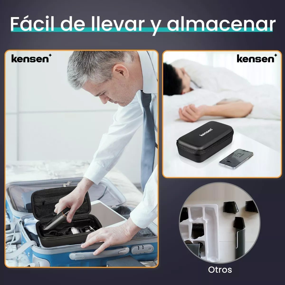 Rasuradora Eléctrica Recortadora De Barba Y Precisión 3 En 1