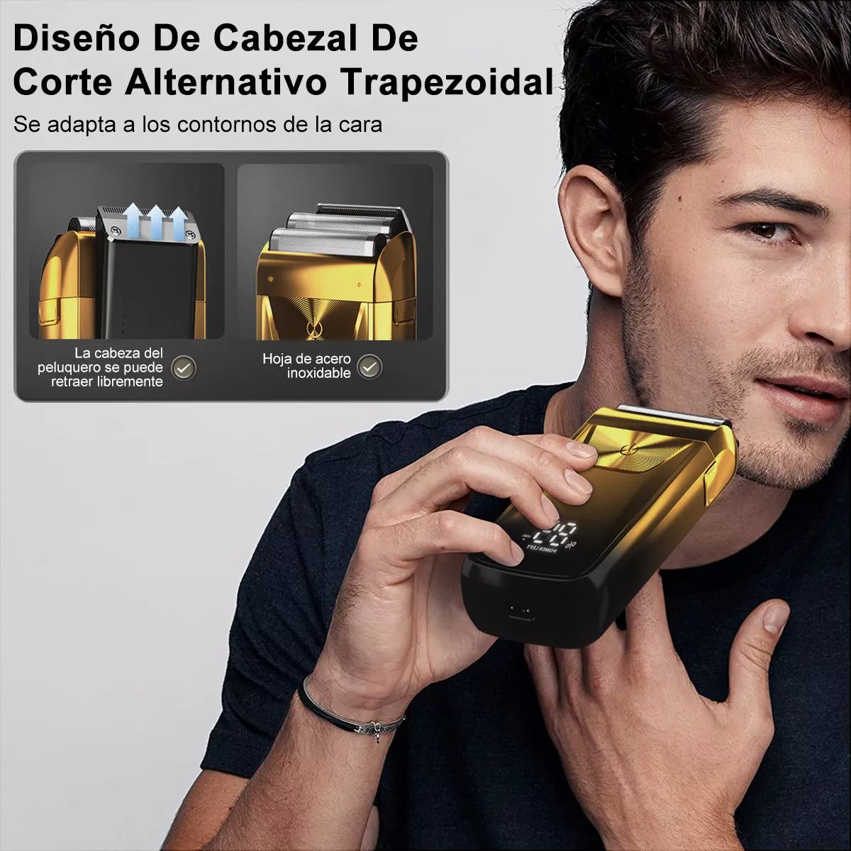 Rasuradora Eléctrica Barba Afeitadora Hombre Cortadora Pelo