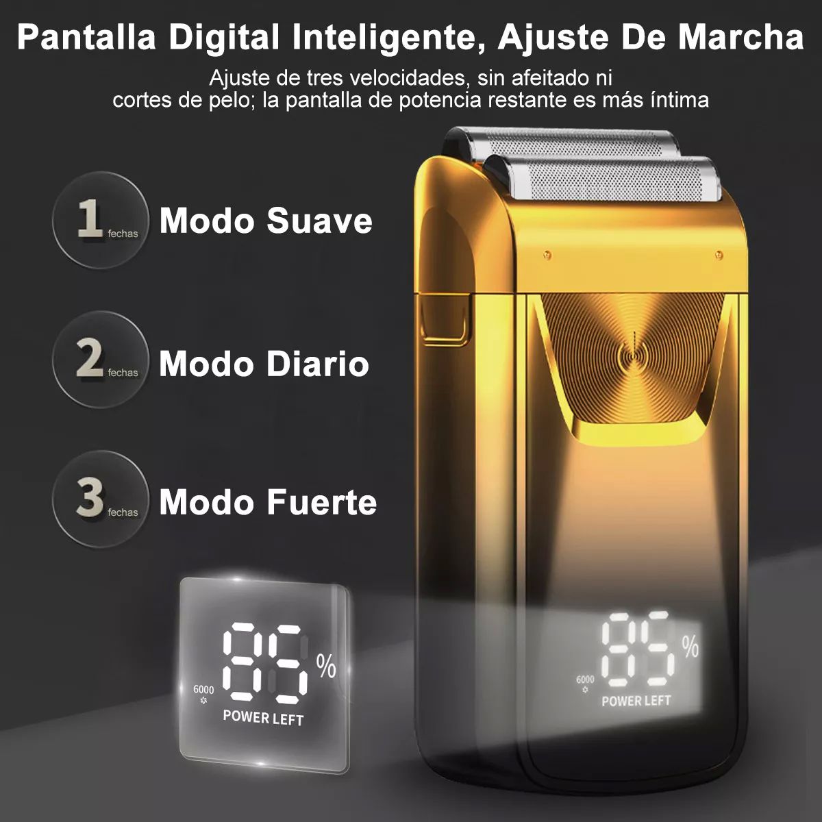 Rasuradora Eléctrica Barba Afeitadora Hombre Cortadora Pelo