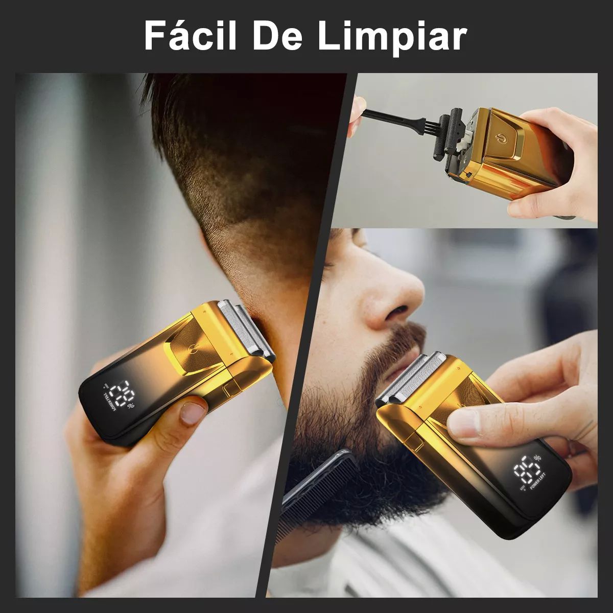 Rasuradora Eléctrica Barba Afeitadora Hombre Cortadora Pelo