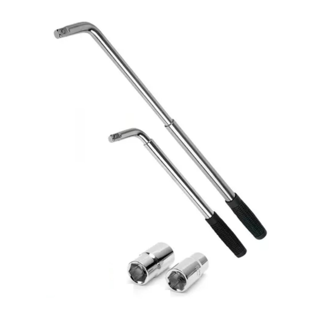 Llave Maneral Con Dados Para Rines,rines Extensible 17-23 Mm Plata/Negro