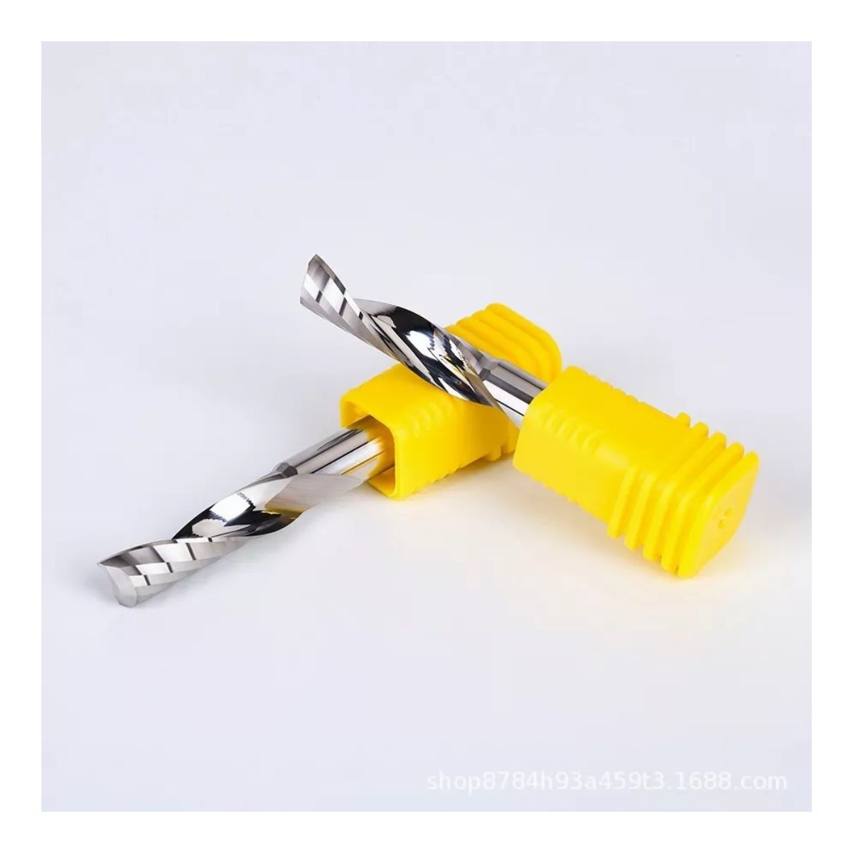 2 Cortador Broca Fresa Router Cnc (1/8) Aluminio Y Acrílico Plata