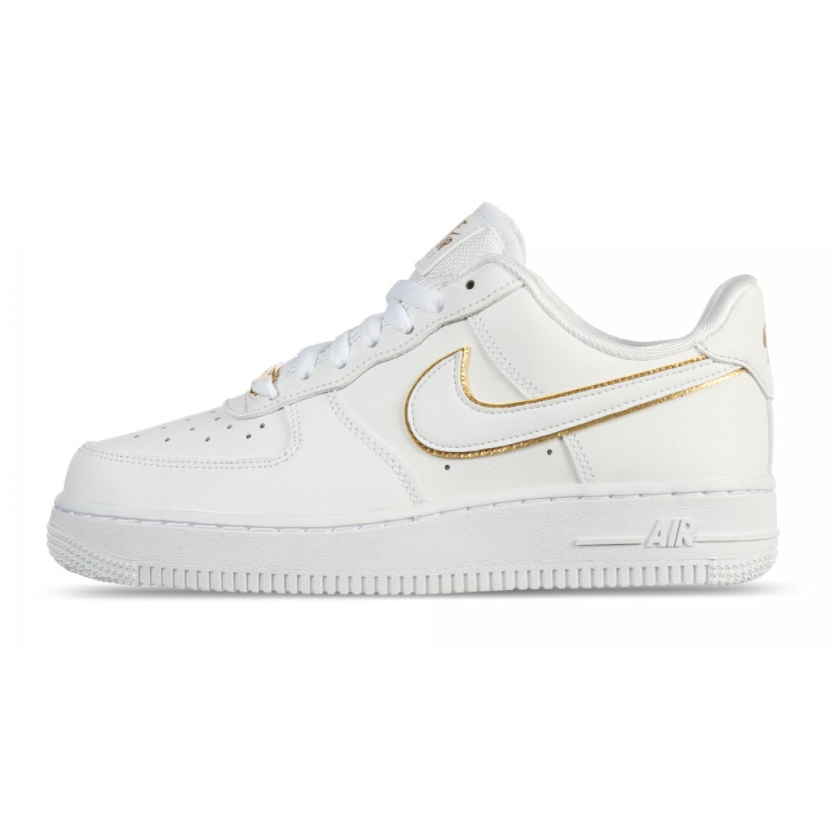 Tenis Nike Air Force 1 #25cm Gold Blanco (Mujer) AO2132-102