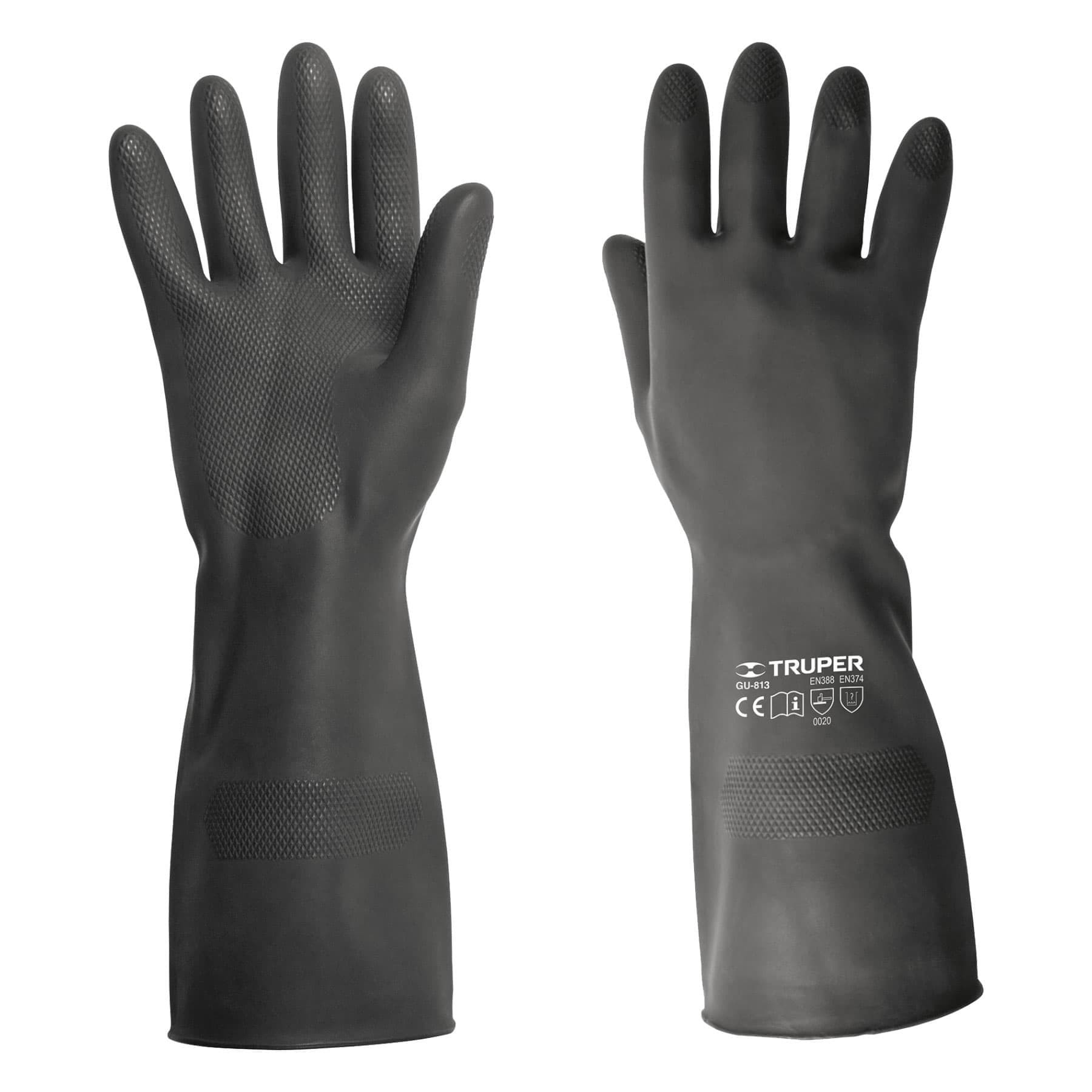 GUANTES DE NEOPRENO P/MANEJO DE QUÍMICOS, GRANDES, TRUPER 14271