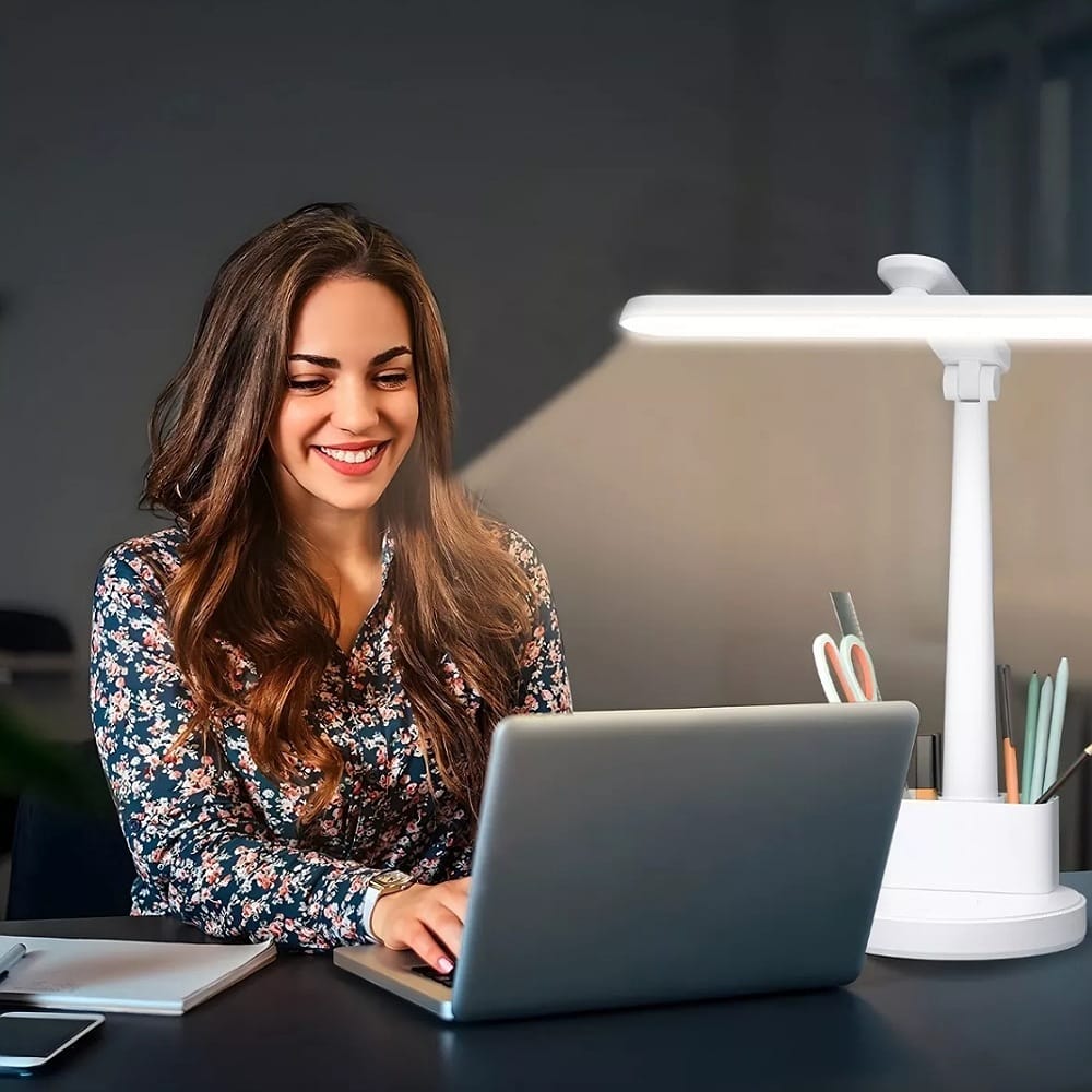 Lámpara Led Escritorio Ajustable Recargable Usb, 3200mah