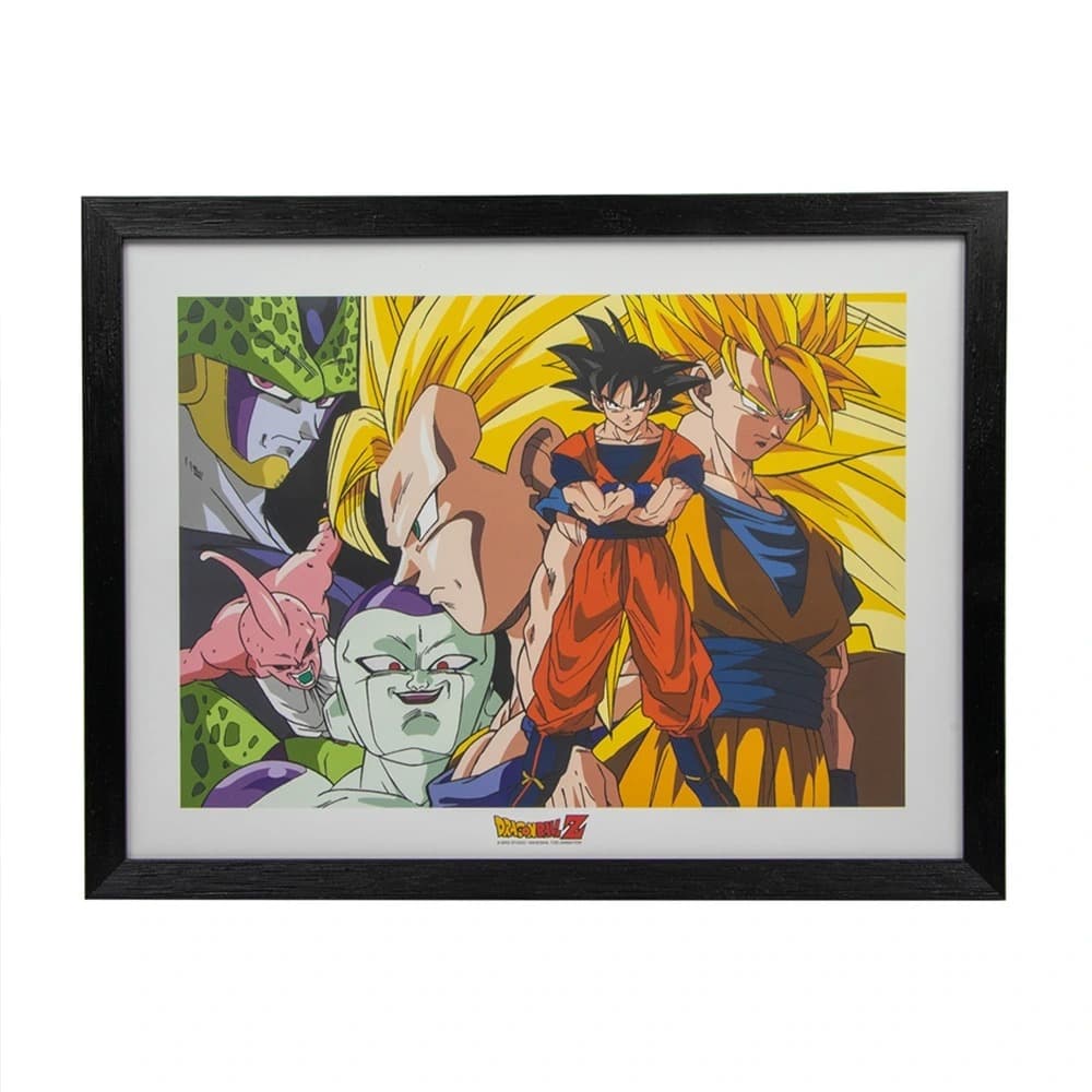 Cuadro Decorativo de  Goku Y Sus Principales Rivales Dragon Ball Z - Geek Industry
