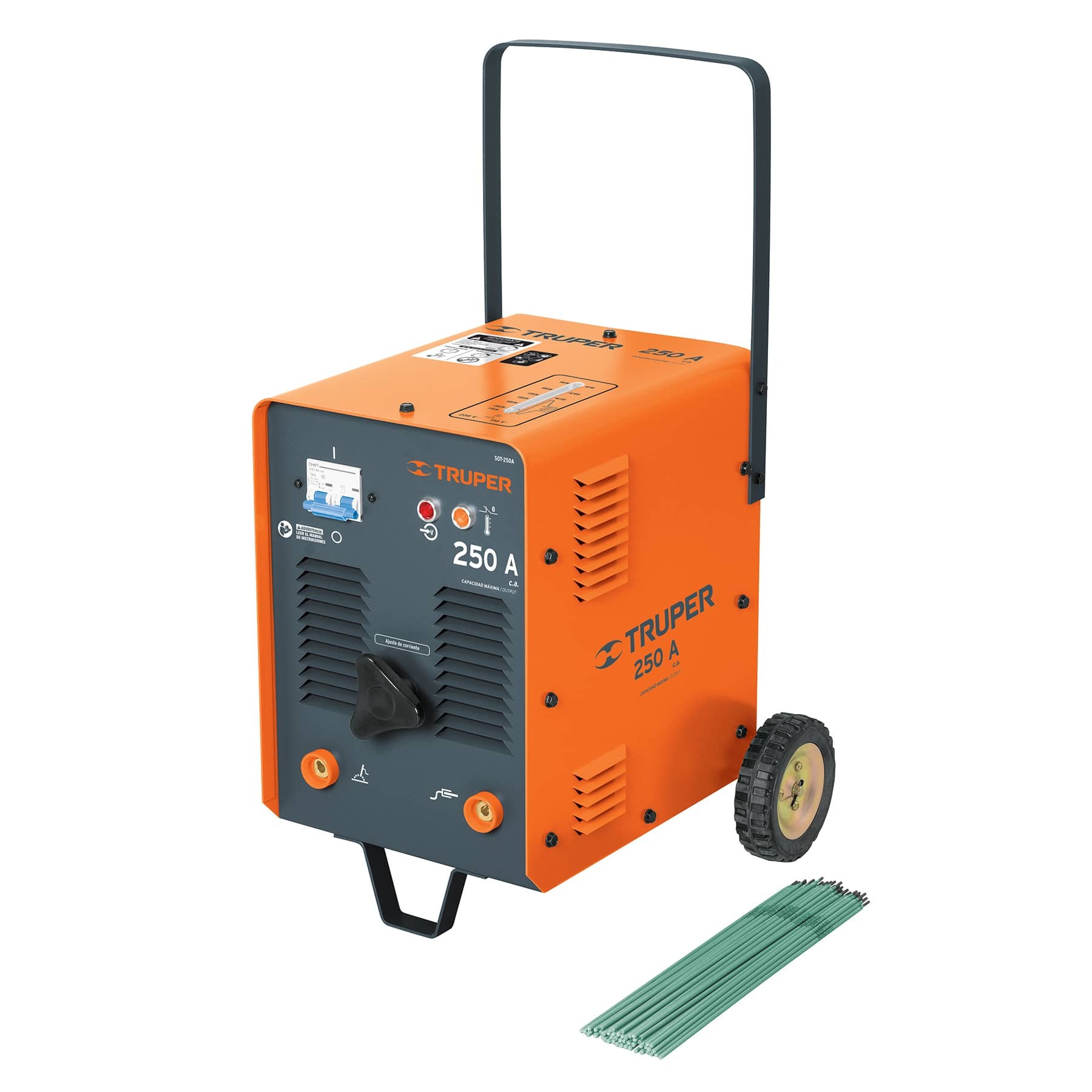 SOLDADORA DE ARCO ELÉCTRICO, CORRIENTE ALTERNA 210 A, TRUPER 14355