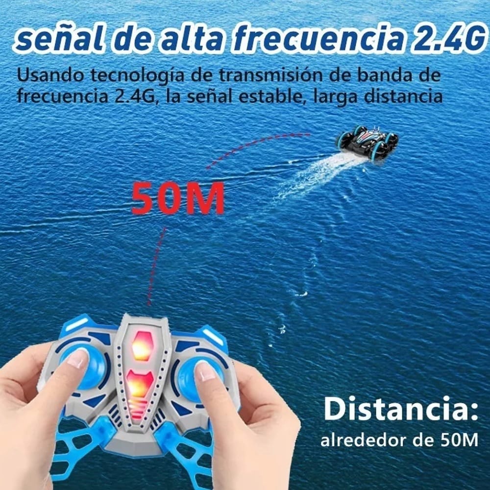 Auto Anfibio Zll B600 A Control Remoto De Doble Lado
