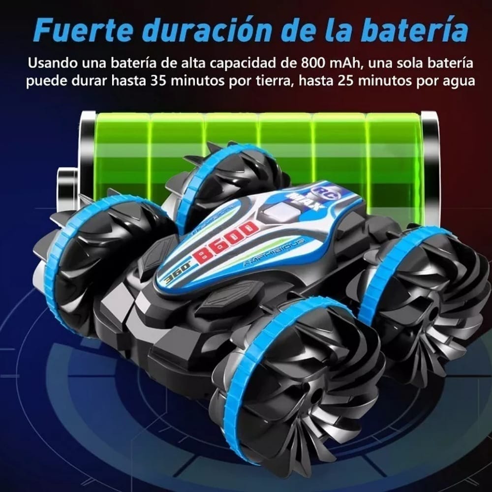 Auto Anfibio Zll B600 A Control Remoto De Doble Lado