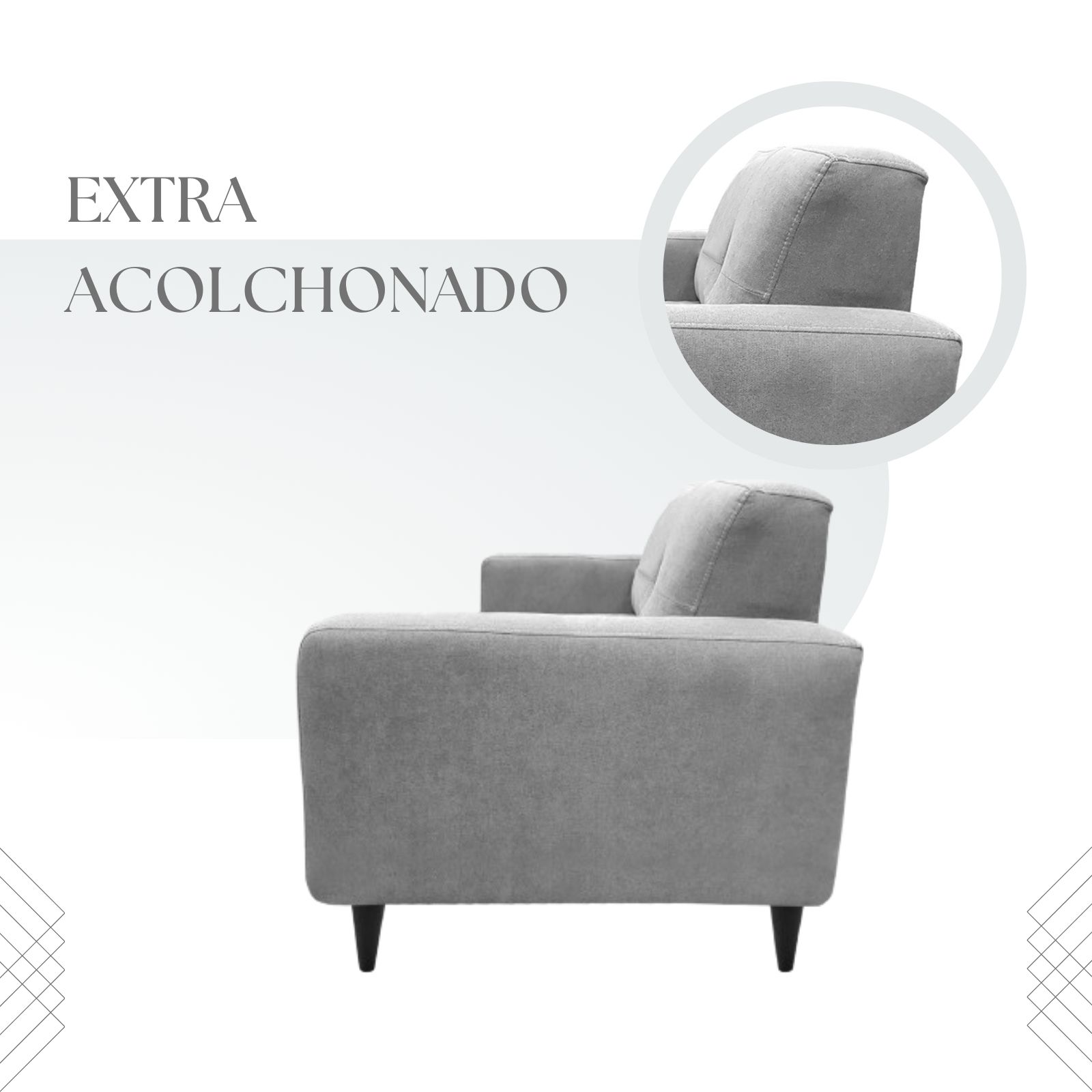 Sillón individual Gris Modelo PARIS by JÖM