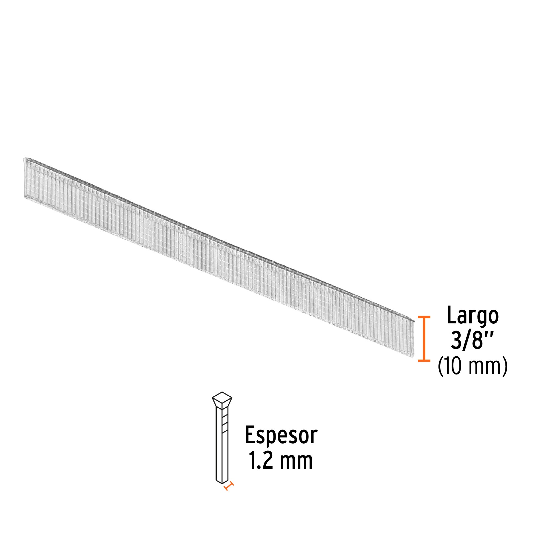 CAJA CON 5000 CLAVOS CALIBRE 18, 10 MM PARA CLNE-18, TRUPER 18260