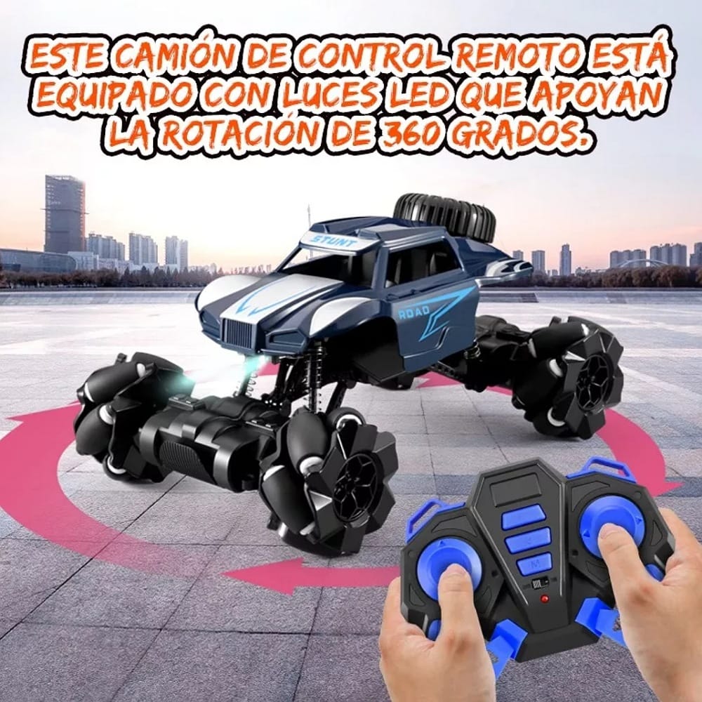 Coches De Control Remoto 4wd 24cm Y Rotación Carros Juguete