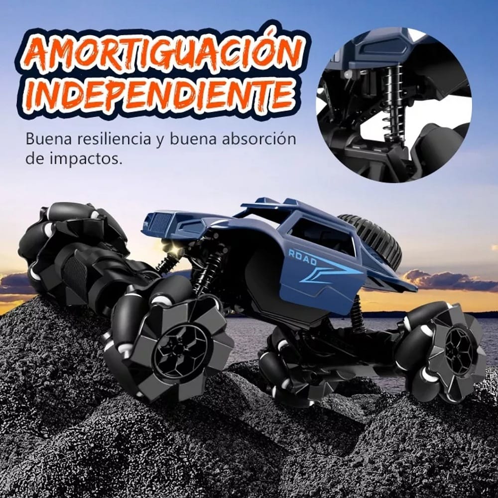 Coches De Control Remoto 4wd 24cm Y Rotación Carros Juguete