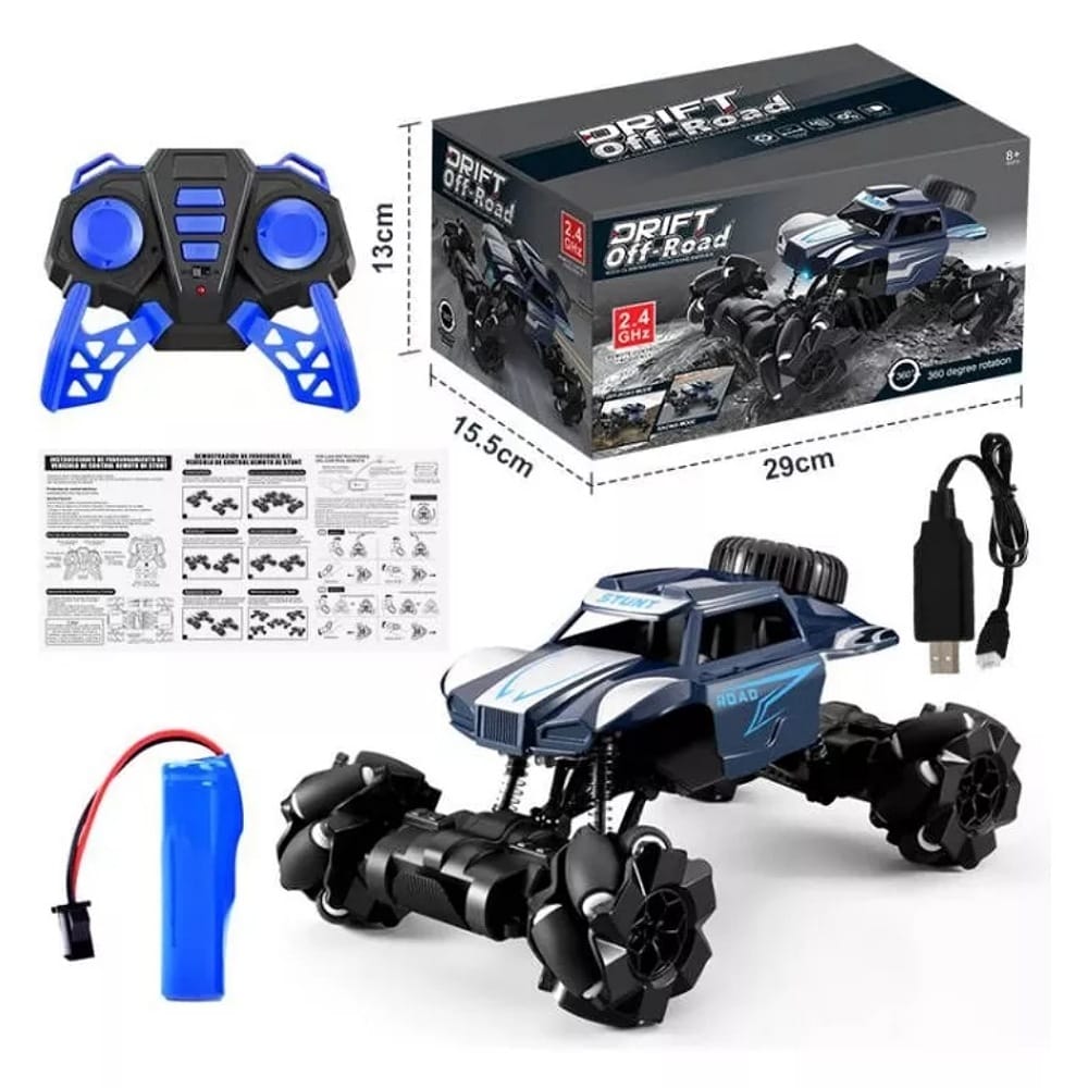 Coches De Control Remoto 4wd 24cm Y Rotación Carros Juguete